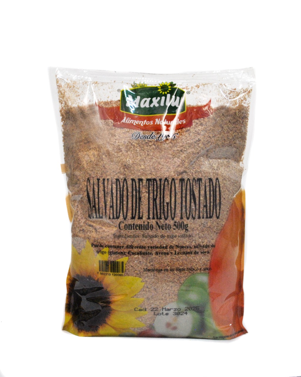 Salvado de trigo tostado